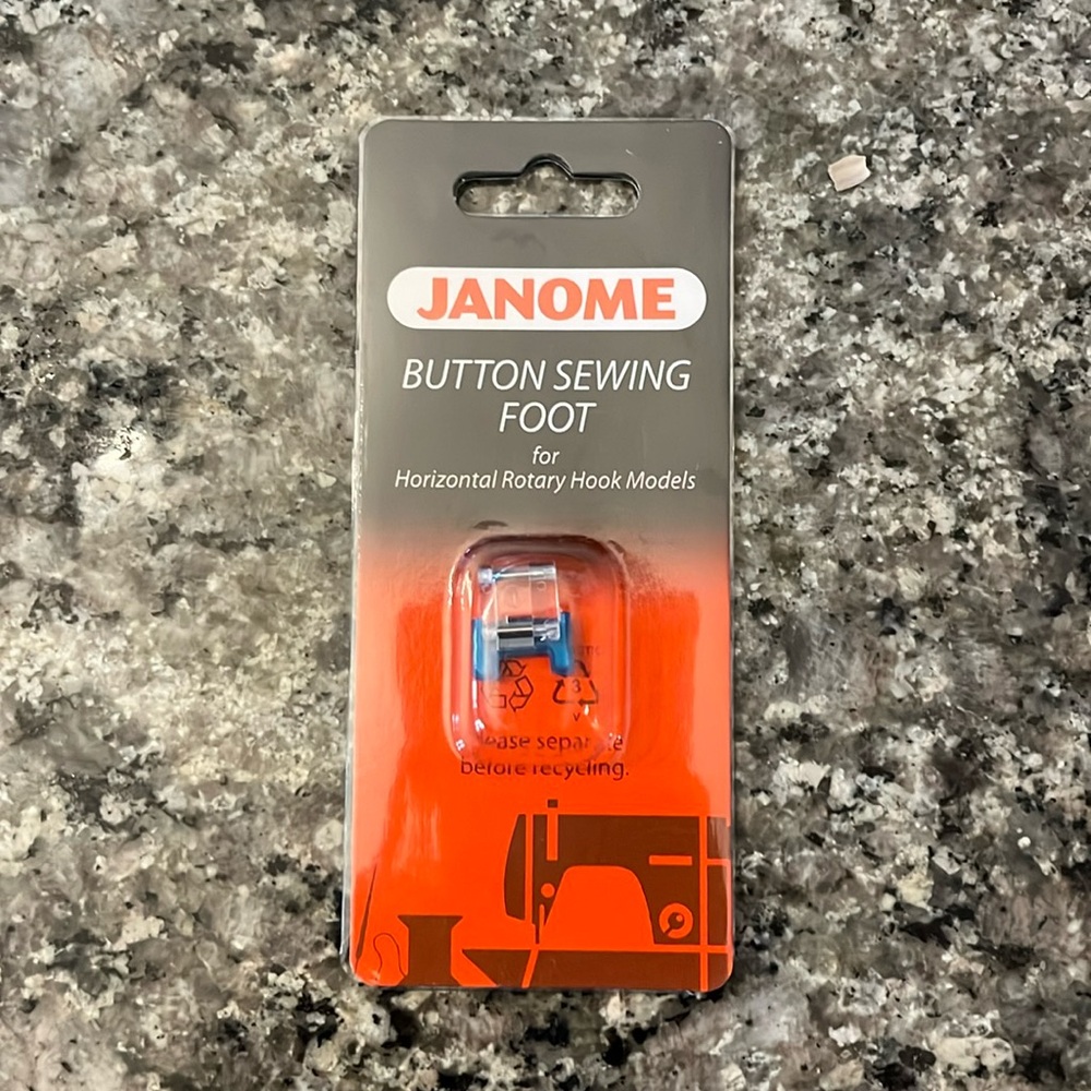 Janome Button Seeing Foot for Horizontal Rotary Hook Models Part# 200-136-002